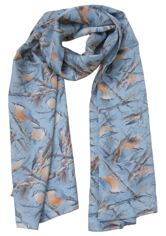 Nuthatch Scarf - Blooms of London - Designs inspired by nature