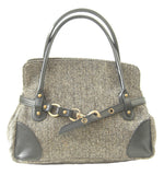 Harris Tweed Rosie Shoulder Handbag with Leather Trims