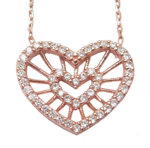 Heart shape necklace - Blooms of London - Designs inspired by nature