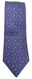 Hearts Print Blue Silk Tie - Blooms of London - Designs inspired by nature