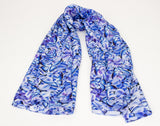 Blue Butterfly Scarf - Blooms of London - Designs inspired by nature