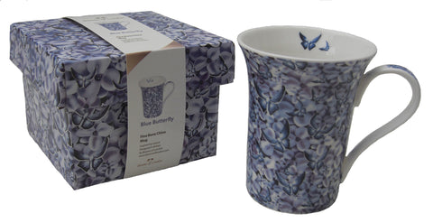 Bluebutterfly mug - Blooms of London - Designs inspired by nature
