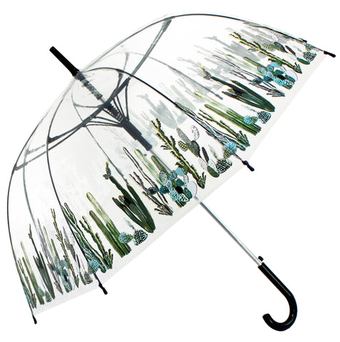 Cactus Scarse Transparent Umbrella - Blooms of London - Designs inspired by nature
