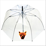 Alpaca Transparent Stick Umbrella