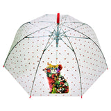 Bucolic Cat Transparent Umbrella