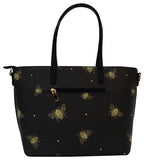 Bumble Bee Print Shoulder Handbag