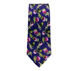 Thistle Print Silk Tie - Blooms of London - Designs inspired by nature