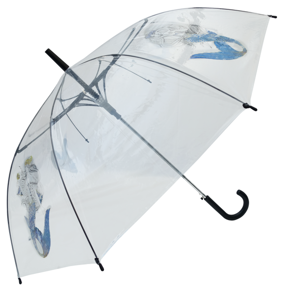 Mermaid Clear Umbrella – Blooms of London - Designs inspired by nature