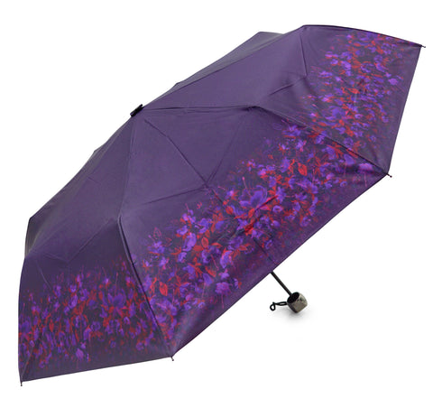 Purple Fuchsia Design Umbrella - Blooms of London - Designs inspired by nature