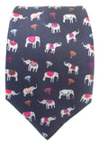 Elephant Print Silk Tie - Blooms of London - Designs inspired by nature