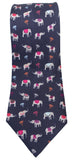 Elephant Print Silk Tie - Blooms of London - Designs inspired by nature