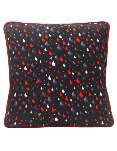 Rain Drops Design Cushion - Blooms of London - Designs inspired by nature