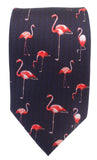 Flamingo print Tie - Blooms of London - Designs inspired by nature