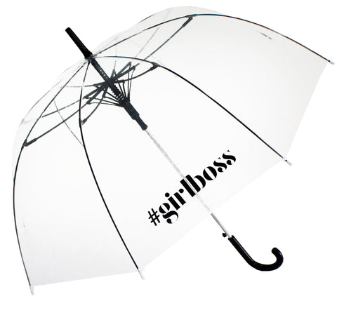 Girlboss Transparent Umbrella - Blooms of London - Designs inspired by nature