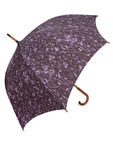 Heart Leaf Purple Umbrella - Blooms of London - Designs inspired by nature