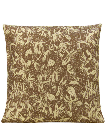 Honeysuckle Beige Cushion Cover - Blooms of London - Designs inspired by nature