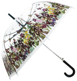 Iris Field Transparent Straight Umbrella - Blooms of London - Designs inspired by nature