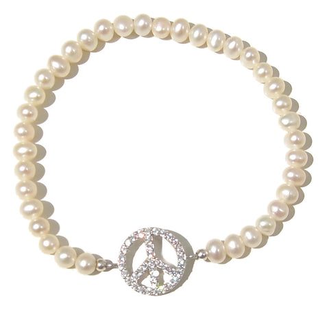 Pearl peace bracelet - Blooms of London - Designs inspired by nature