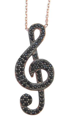 Music sign necklace - Blooms of London - Designs inspired by nature