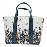 Iris Field Print Shoulder Handbag