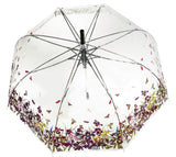 Iris Field Transparent Straight Umbrella - Blooms of London - Designs inspired by nature