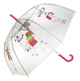 Llama with Flowers Transparent Umbrella - Blooms of London - Designs inspired by nature