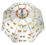Llama Heaven Print Transparent Umbrella - Blooms of London - Designs inspired by nature
