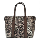 Leopard Brown Print Shoulder Handbag