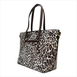 Leopard Brown Print Shoulder Handbag