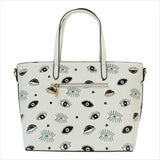 Lucky Eyes Print Shoulder Handbag