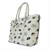 Lucky Eyes Print Shoulder Handbag