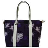Blue Floral Print Shoulder Handbag