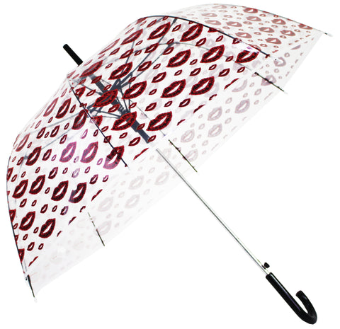 Lips Made with Petals Transparent Umbrella - Blooms of London - Designs inspired by nature