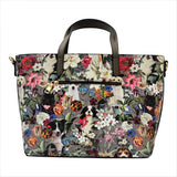 Puppies Print Shoulder Handbag