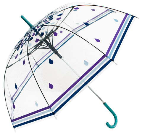 Rain Drops Transparent Umbrella - Blooms of London - Designs inspired by nature
