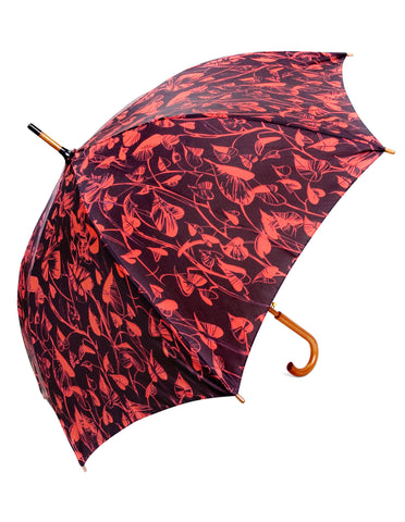 Heart Leaf  Red Umbrella - Blooms of London - Designs inspired by nature