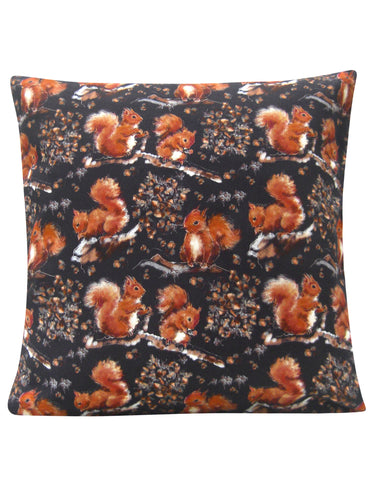 Red Squirrel Design Cushion - Blooms of London - Designs inspired by nature