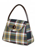 Sarah Stewart Navy Tartan Handbag - Blooms of London - Designs inspired by nature