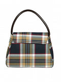 Sarah Stewart Navy Tartan Handbag - Blooms of London - Designs inspired by nature