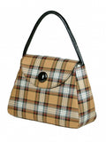 Stewart Camel Sarah Tartan Handbag