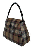 Stewart Camel Sarah Tartan Handbag