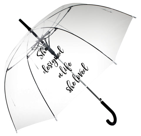 She designed a life she loved Transparent Umbrella - Blooms of London - Designs inspired by nature