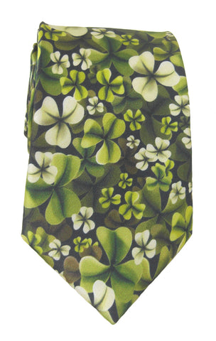 Shamrock Design Tie - Blooms of London - Designs inspired by nature