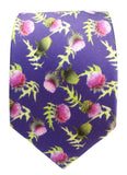 Thistle Print Silk Tie - Blooms of London - Designs inspired by nature