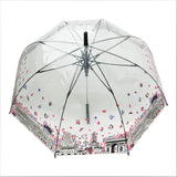 Paris in Bloom  Transparent Umbrella