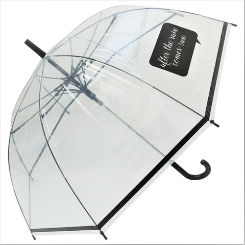 After The Rain Sun Comes Transparent Umbrella