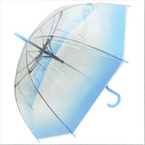Tie Dye Blue Gradient Transparent Umbrella
