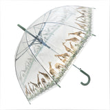 Giraffes Print Transparent Umbrella