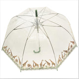 Giraffes Print Transparent Umbrella