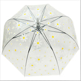 Daisy Print  Transparent Umbrella